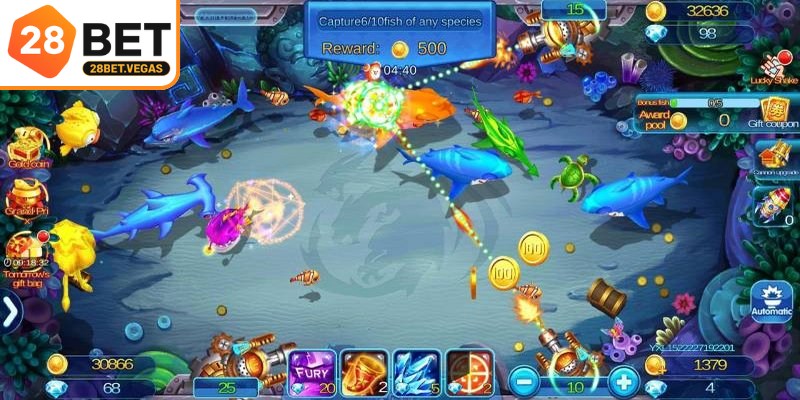 Tỷ lệ thưởng cao theo từng loài và cấp độ cực kỳ hấp dẫn game thủ